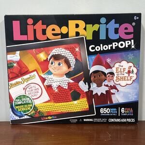 Lite Brite Color Pop Elf on The Shelf Christmas Light Up Toy 6 Templates NEW